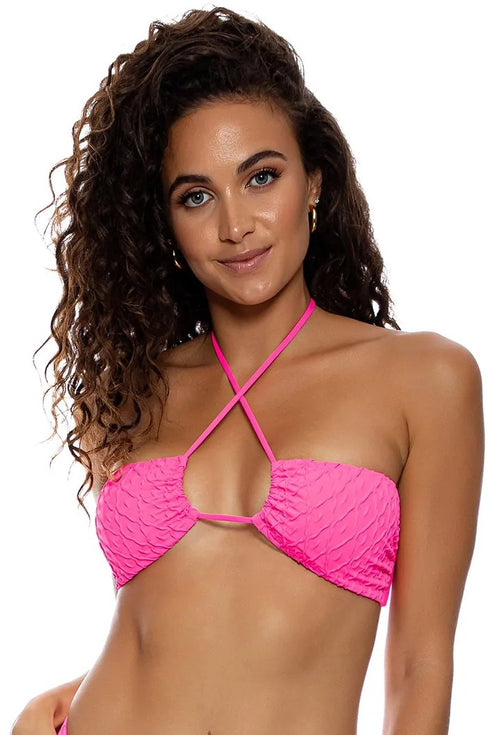 Luli Fama Diamond Girl Adjustable Drawstring Bandeau